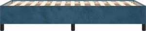 vidaXL vidaXL Rama łóżka, ciemnoniebieska, 100x200 cm, tapicerowana aksamitem 6