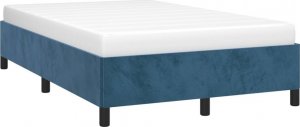 vidaXL vidaXL Rama łóżka, ciemnoniebieska, 120x200 cm, tapicerowana aksamitem 3