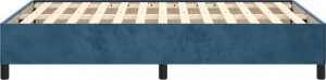 vidaXL vidaXL Rama łóżka, ciemnoniebieska, 120x200 cm, tapicerowana aksamitem 6
