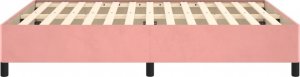vidaXL vidaXL Rama łóżka, różowa, 140x190 cm, aksamitna 6