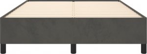 vidaXL vidaXL Rama łóżka, ciemnoszara, 140x200 cm, tapicerowana aksamitem 5
