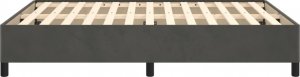 vidaXL vidaXL Rama łóżka, ciemnoszara, 140x200 cm, tapicerowana aksamitem 6