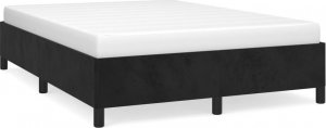 vidaXL vidaXL Rama łóżka, czarna, 140 x 200 cm, tapicerowana aksamitem 2