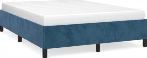 vidaXL vidaXL Rama łóżka, ciemnoniebieska, 140x200 cm, tapicerowana aksamitem 2