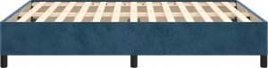 vidaXL vidaXL Rama łóżka, ciemnoniebieska, 140x200 cm, tapicerowana aksamitem 6