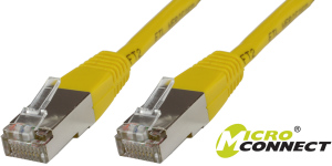 MicroConnect Patchcord S/FTP, CAT6, LSZH, 5m, żółty (SSTP605Y) 1