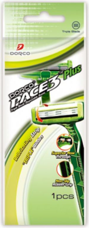 Dorco Pace 3 Plus Green Tea Maszynka jednorazowa męska - 3 ostrza 1