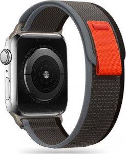 Tech-Protect TECH-PROTECT NYLON APPLE WATCH 4 / 5 / 6 / 7 / 8 / SE / ULTRA (42 / 44 / 45 / 49 MM) BLACK/ORANGE 1