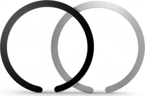 Tech-Protect TECH-PROTECT METALPLATE MAGSAFE UNIVERSAL MAGNETIC RING 2-PACK BLACK & SILVER 1
