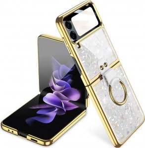 Tech-Protect TECH-PROTECT MOOD RING GALAXY Z FLIP 4 WHITE/GOLD 1