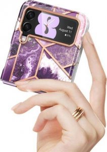 Supcase SUPCASE COSMO GALAXY Z FLIP 4 MARBLE PURPLE 3