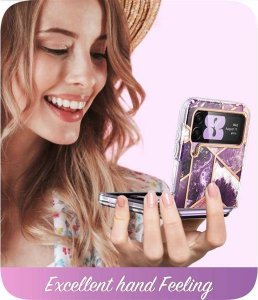 Supcase SUPCASE COSMO GALAXY Z FLIP 4 MARBLE PURPLE 4