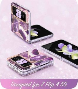 Supcase SUPCASE COSMO GALAXY Z FLIP 4 MARBLE PURPLE 5