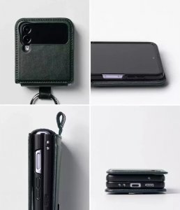 Ringke RINGKE SIGNATURE FOLIO GALAXY Z FLIP 4 DARK GREEN 3