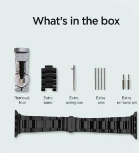 Spigen SPIGEN MODERN FIT BAND APPLE WATCH 4 / 5 / 6 / 7 / 8 / SE (38 / 40 / 41 MM) BLACK 10