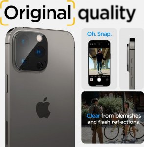 Spigen OSŁONA APARATU SPIGEN OPTIK.TR CAMERA PROTECTOR 2-PACK IPHONE 14 PRO / 14 PRO MAX BLACK 11