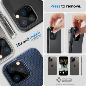 Spigen OSŁONA APARATU SPIGEN OPTIK.TR CAMERA PROTECTOR 2-PACK IPHONE 14 PRO / 14 PRO MAX BLACK 13