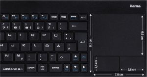 Klawiatura Hama Uzzano 3.1 Bezprzewodowa Czarna UK (441730910000) 2