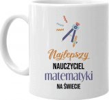 Koszulkowy Najlepszy nauczyciel matematyki na świecie - kubek na prezent dla nauczyciela 1