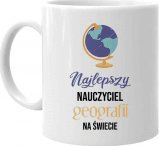 Koszulkowy Najlepszy nauczyciel geografii na świecie - kubek na prezent dla nauczyciela 1
