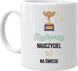 Koszulkowy Najlepszy nauczyciel wf na świecie - kubek na prezent dla nauczyciela 1