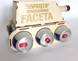 Koszulkowy Sprzęt wystrzałowego faceta - czołg na piwo z grawerem na prezent 3