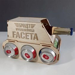 Koszulkowy Sprzęt wystrzałowego faceta - czołg na piwo z grawerem na prezent 5