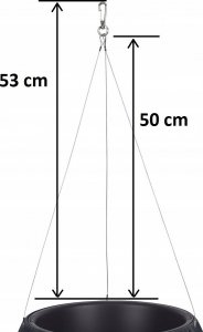 Prosperplast Stalowa linka 53cm do zawieszania doniczek PRO-IWS 1