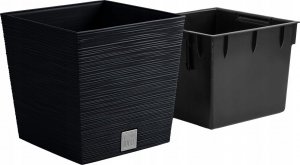 Prosperplast Doniczka na kwiaty Donica Furu DFS300 antracytowy (DFS300-S433) 3
