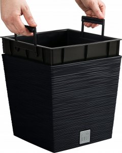 Prosperplast Doniczka na kwiaty Donica Furu DFS300 antracytowy (DFS300-S433) 4
