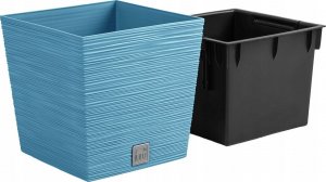 Prosperplast Doniczka na kwiaty Donica Furu DFS240 Niebieska 3