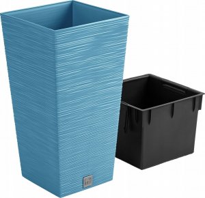 Prosperplast Doniczka na kwiaty Donica Furu DFSH265 Niebieska 3