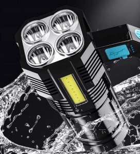 Latarka Latarka wielofunkcyjna szperacz lekka 5 led usb 2