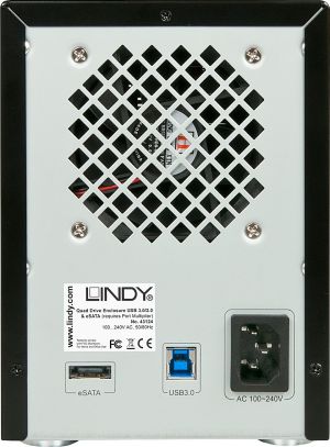 Kieszeń Lindy Obudowa na 4 dyski, USB 3.0, eSATA (43124) 2