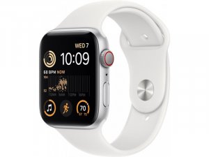 Smartwatch Apple Watch SE 2022 GPS + Cellular 44mm Silver Alu Sport Biały  (MNQ23EL/A) 1
