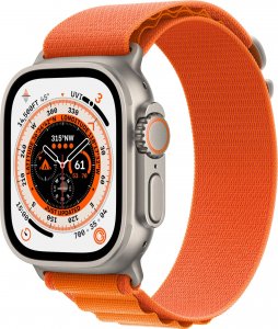 Smartwatch Apple Watch Ultra GPS + Cellular 49mm Titanium Case Alpine Loop Small Pomarańczowy  (MNHH3FD/A) 1