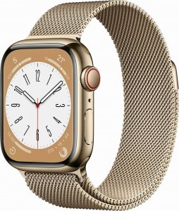 Smartwatch Apple Watch 8 GPS + Cellular 41mm Gold Stainless Steel Złoty  (MNJF3FD/A) 1