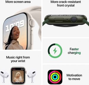 Smartwatch Apple Watch Series 7 GPS 41mm Niebieski 3