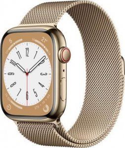 Smartwatch Apple Watch Series 8 GPS + Cellular 45mm Gold Stainless Steel Złoty  (MNKQ3FD/A) 1