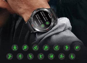 Smartwatch Bakeeley NY28 Czarno-fioletowy 4