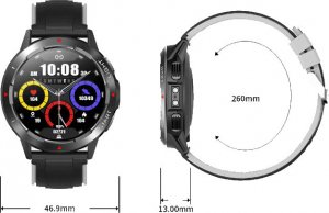 Smartwatch Bakeeley NY28 Czarno-fioletowy 5