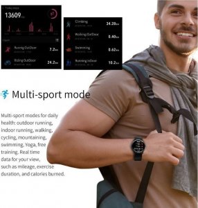 Smartwatch Gino Rossi SF1-1A1-1 Czarny  (SF1-1A1-1) 11