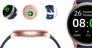 Smartwatch Gino Rossi SW010-17 Granatowy 13