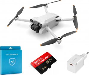 Dron DJI Zestaw: DJI Mini 3 PRO + Ubezpieczenie Care + ładowarka + karta pamięci 1
