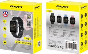 Smartwatch Awei Awei Smartwatch H6 Czarny 11