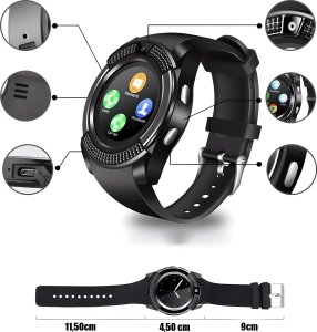 Smartwatch Retoo V8 Czarny  (E288) 16