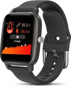 Smartwatch Roneberg Smartwatch Roneberg RT98 z pomiarem temperatury : KOLOR - CZARNY 1