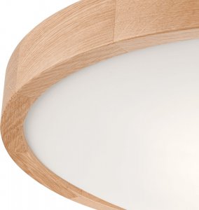 Lampa sufitowa Lamkur Plafon drewniany dębowy LED 3-punktowy wypukły 47cm 5