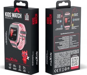 Smartwatch MaxLife  MXKW-310 Czarno-różowy  (OEM0300479) 7