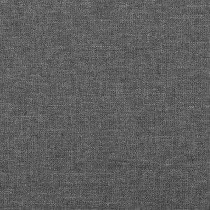 vidaXL Rama łóżka z zagłówkiem, ciemnoszara, 160x200 cm, obita tkaniną 10